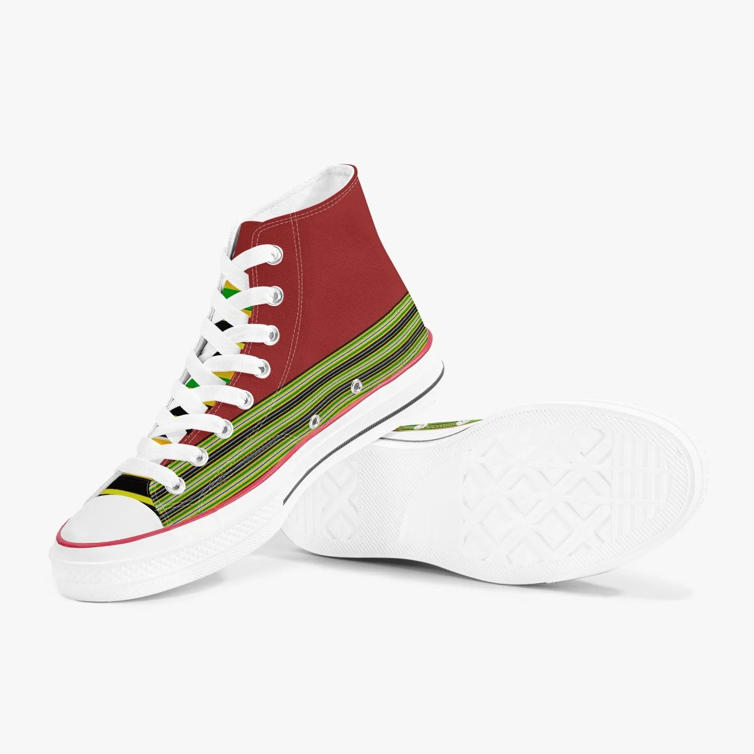 285. New High-Top Canvas Shoes - White