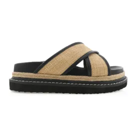 Aysha Raffia Slides