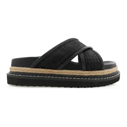 Aysha Raffia Slides