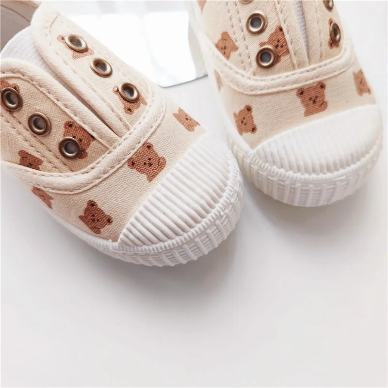 Baby Bear Canvas Soft Soled Shoes