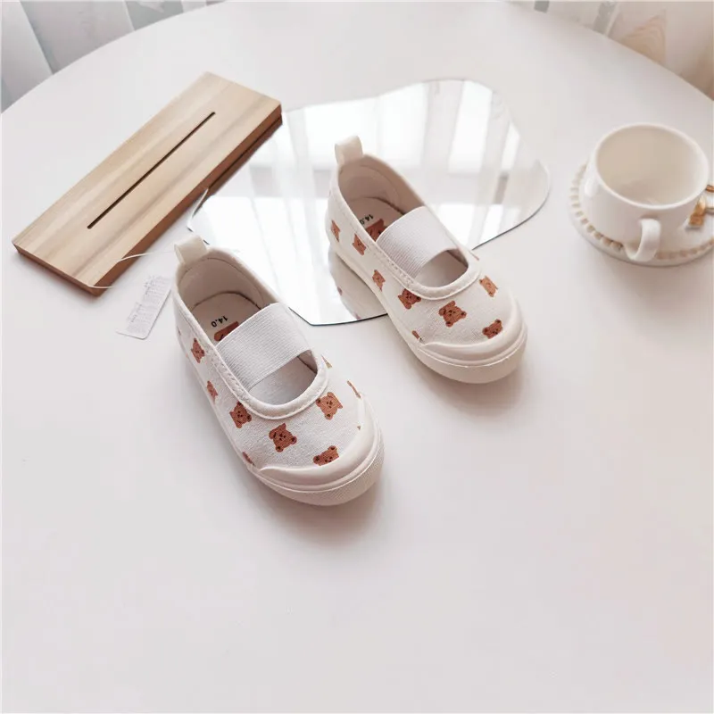 Baby Bear Canvas Soft Soled Shoes