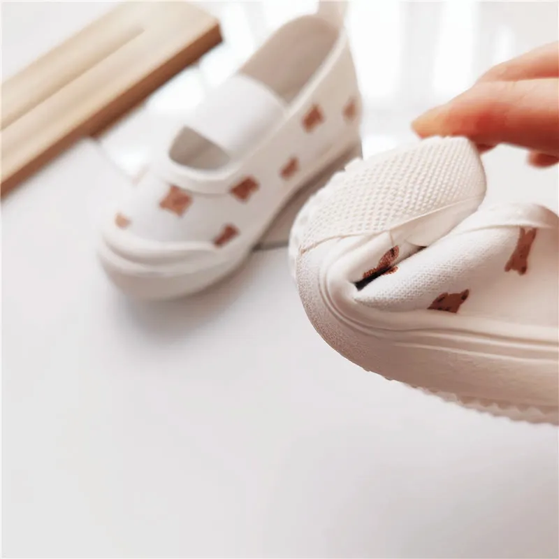 Baby Bear Canvas Soft Soled Shoes