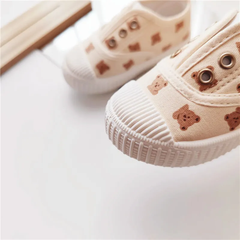 Baby Bear Canvas Soft Soled Shoes