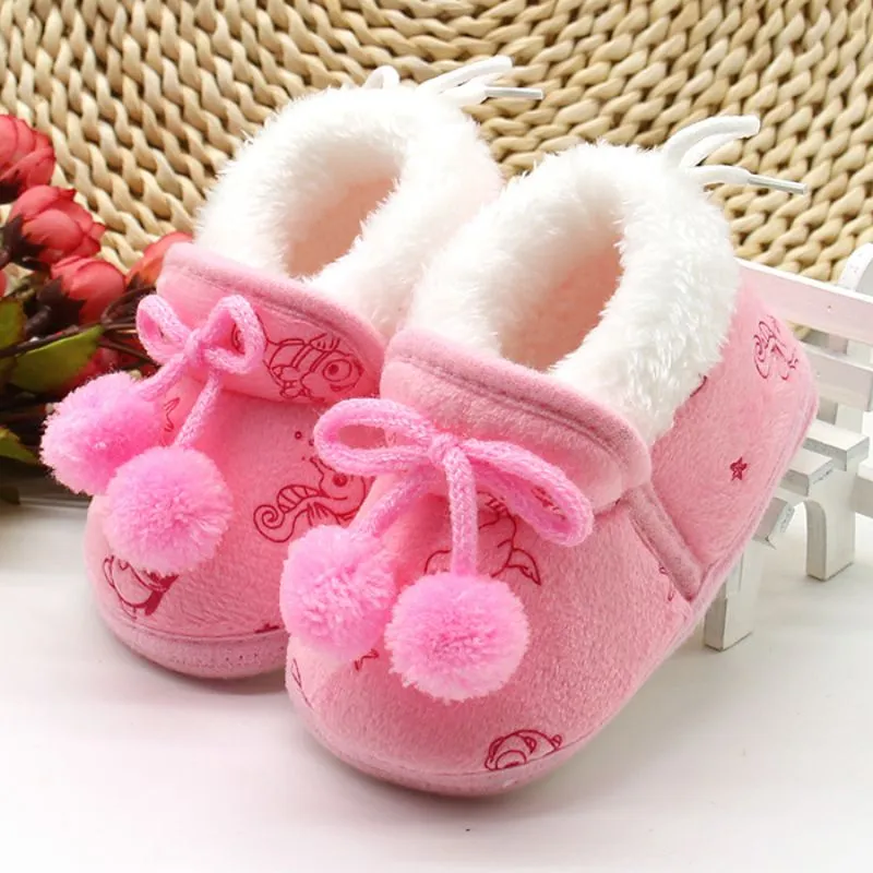 Baby Girls Soft Soled Winter Boots /Shoes