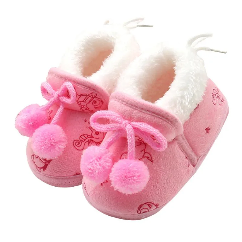 Baby Girls Soft Soled Winter Boots /Shoes