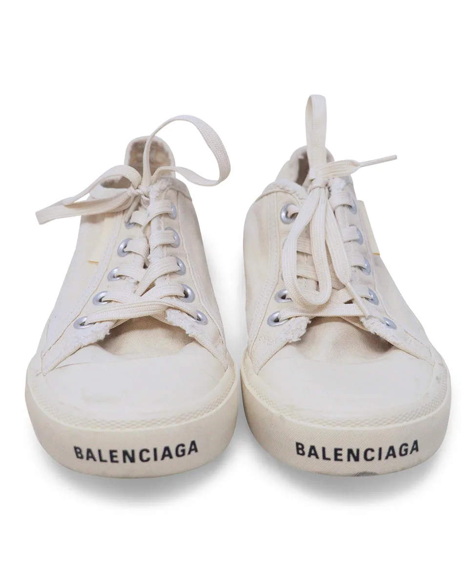 Balenciaga Beige Canvas Sneakers sz 8