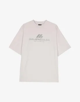 Balenciaga White Activewear Medium Fit T-Shirt