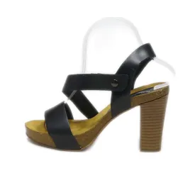 Besson High-Heel Sandals Leather Black Colour For Women