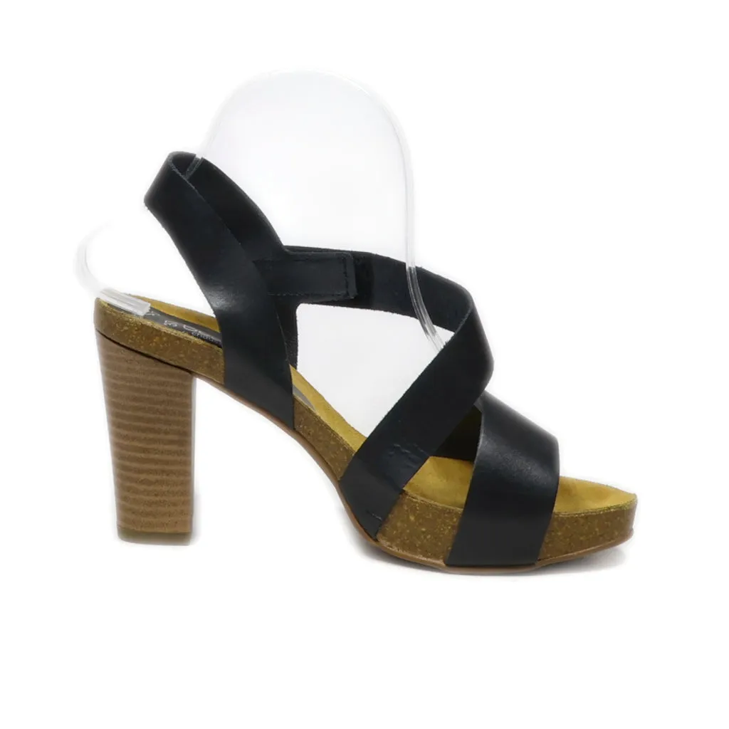 Besson High-Heel Sandals Leather Black Colour For Women