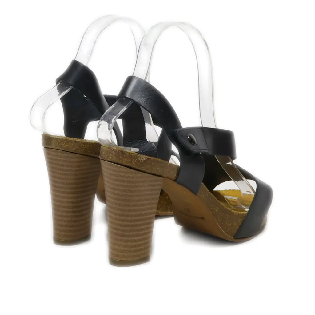 Besson High-Heel Sandals Leather Black Colour For Women