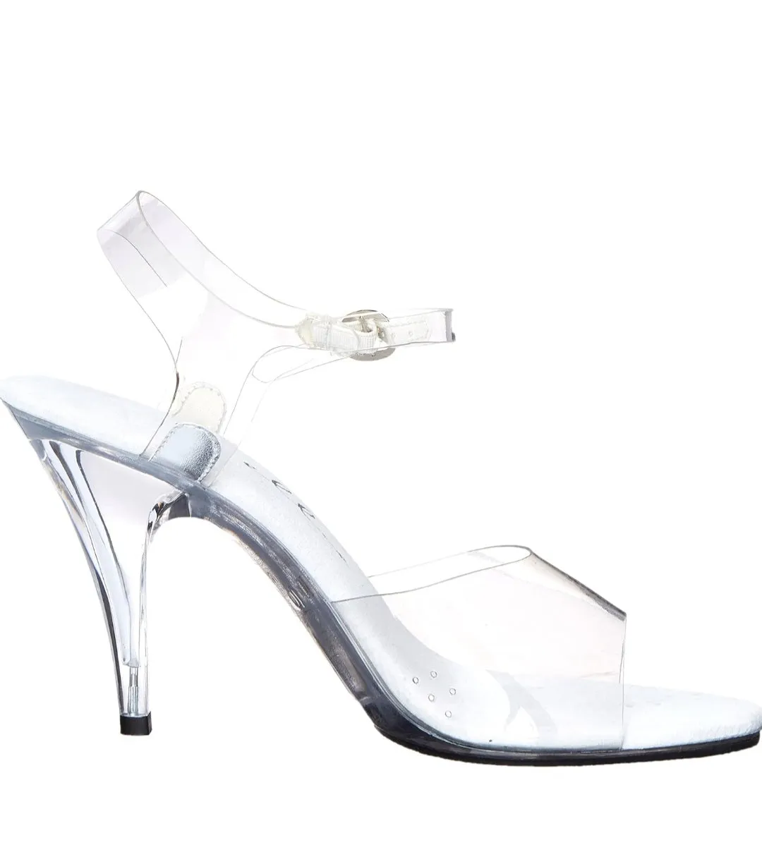 Brook-405 4" Heel Clear Sandals