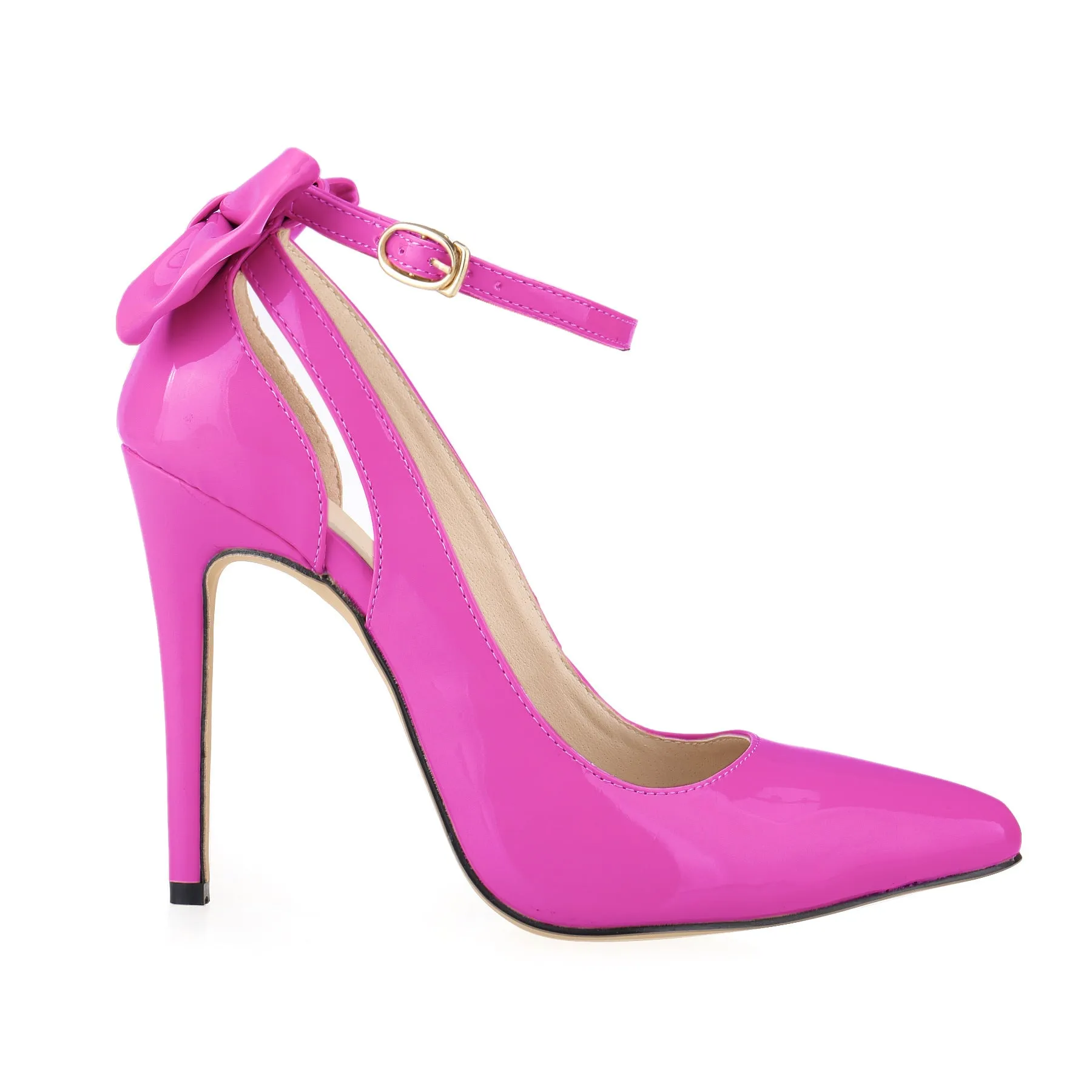 Butterfly Bow Pointed Toe High Heel Cutout Fashion Sandals