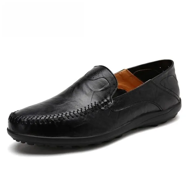 Casual Loafers Men Moccasins Leather Shoes