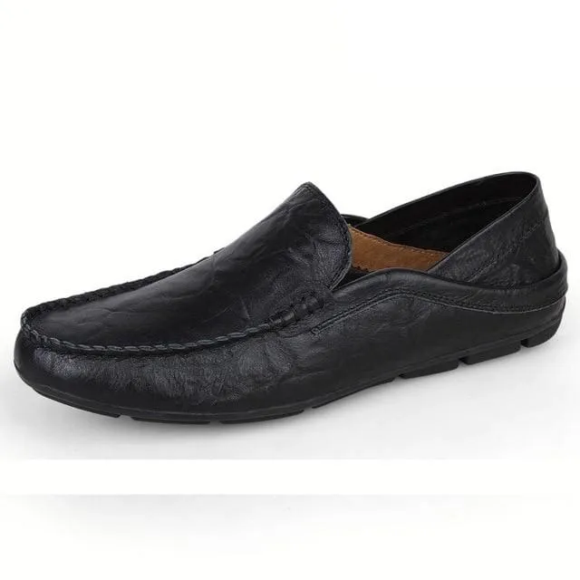 Casual Loafers Men Moccasins Leather Shoes