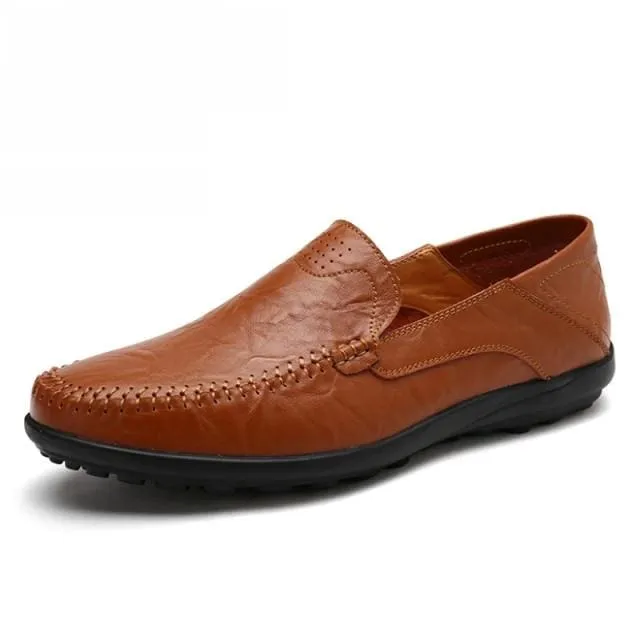 Casual Loafers Men Moccasins Leather Shoes