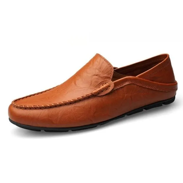 Casual Loafers Men Moccasins Leather Shoes