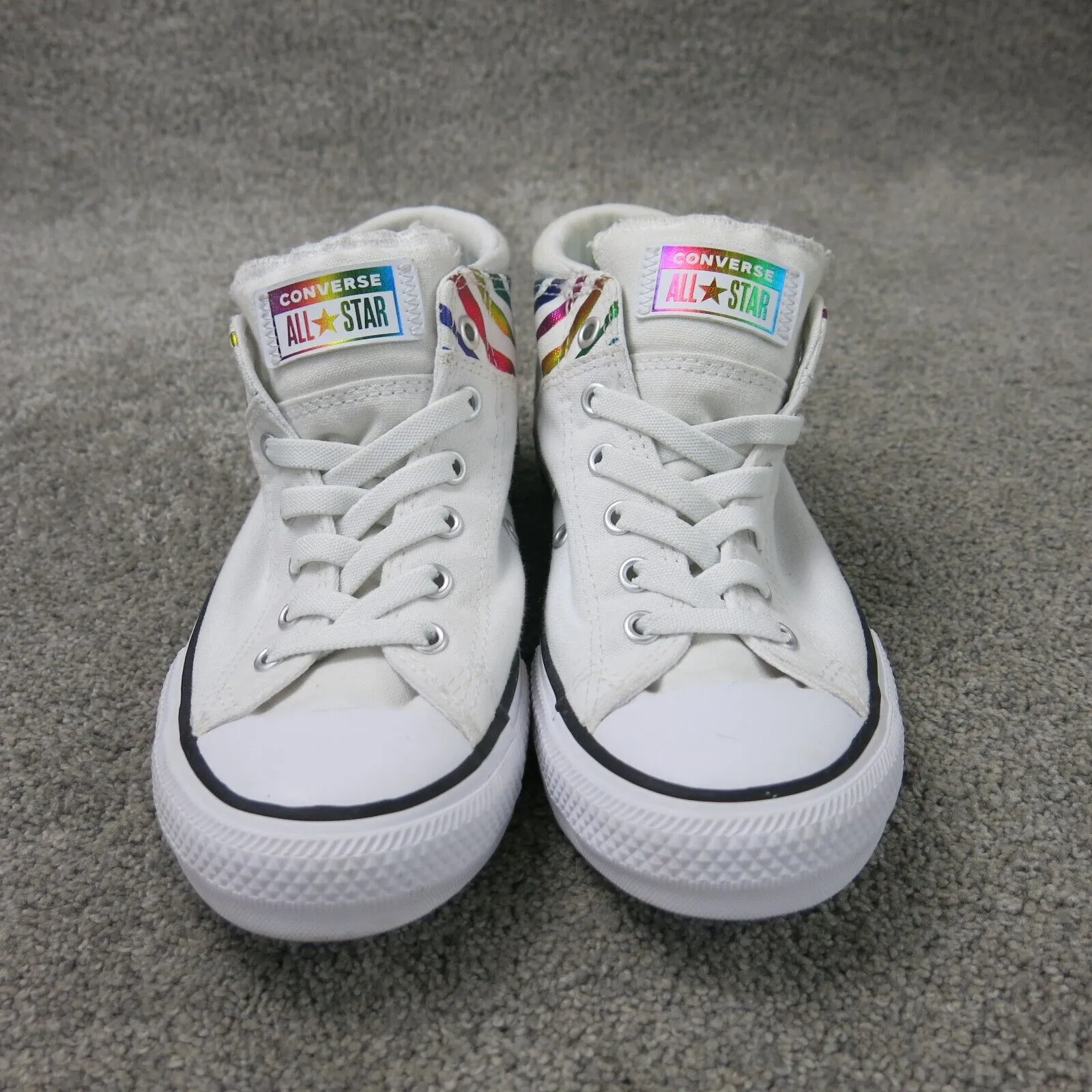 Converse Chuck Taylor All Star Hi Zebra Sneaker Baby/Toddler White/Rainbow US 6