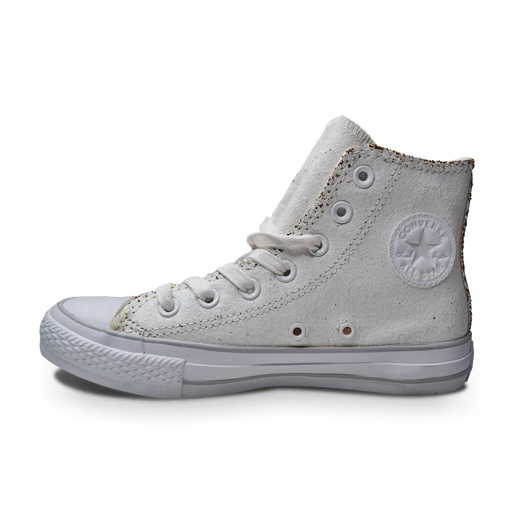 Converse CTAS Hi Chuck Taylor UK 4.5 551924C White Gold Trainers