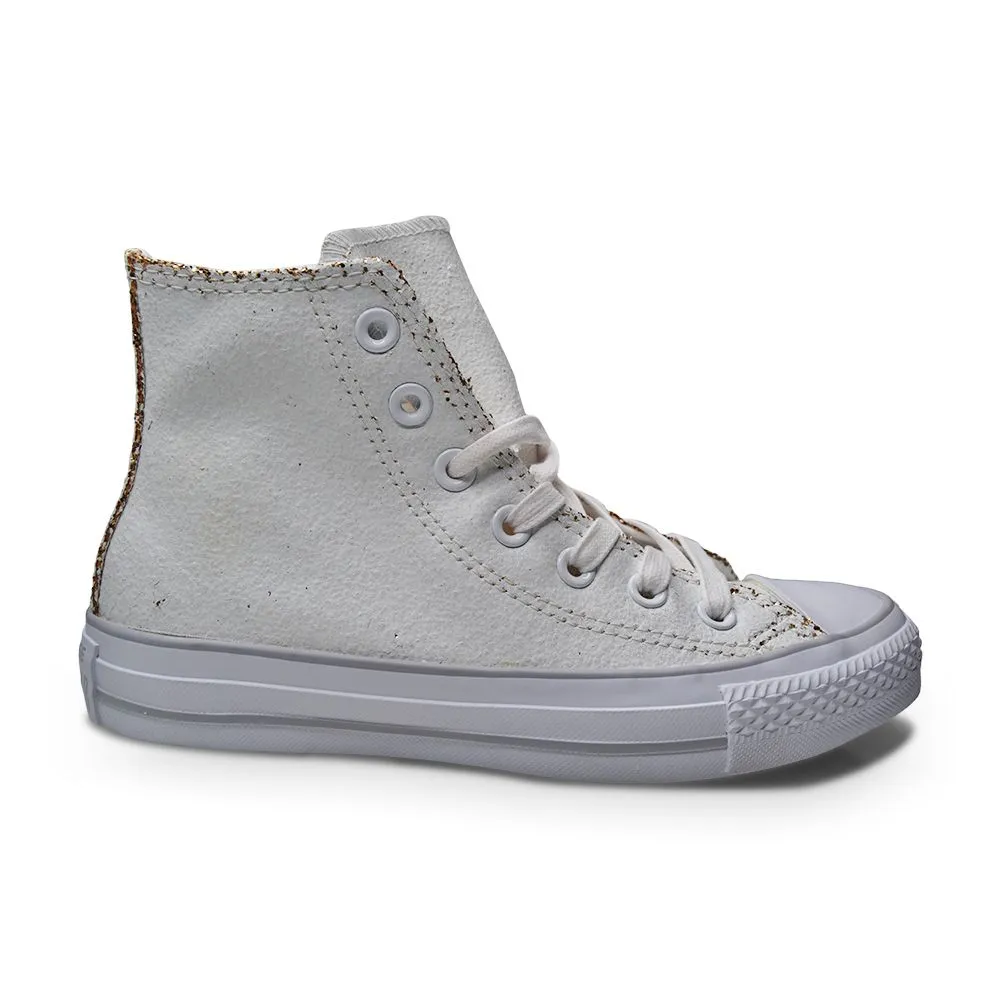 Converse CTAS Hi Chuck Taylor UK 4.5 551924C White Gold Trainers