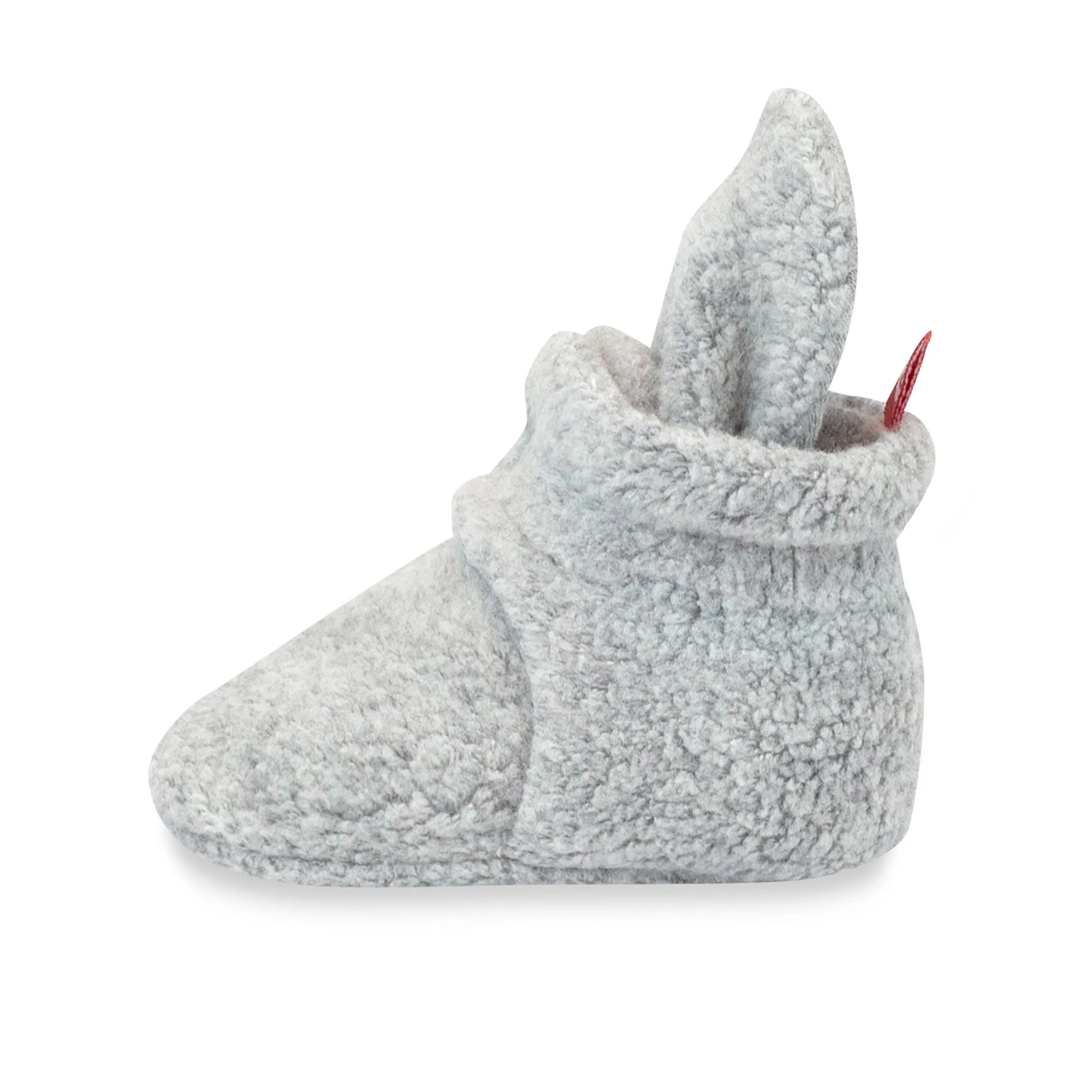 Cozie Fleece Baby Bootie 3 Pack - Heather Gray