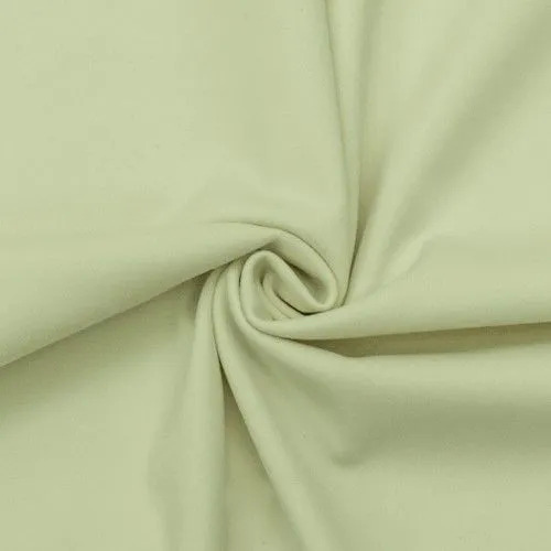 Cream Ivory Famous Make Yoga Wear Solid Activewear  Fabric