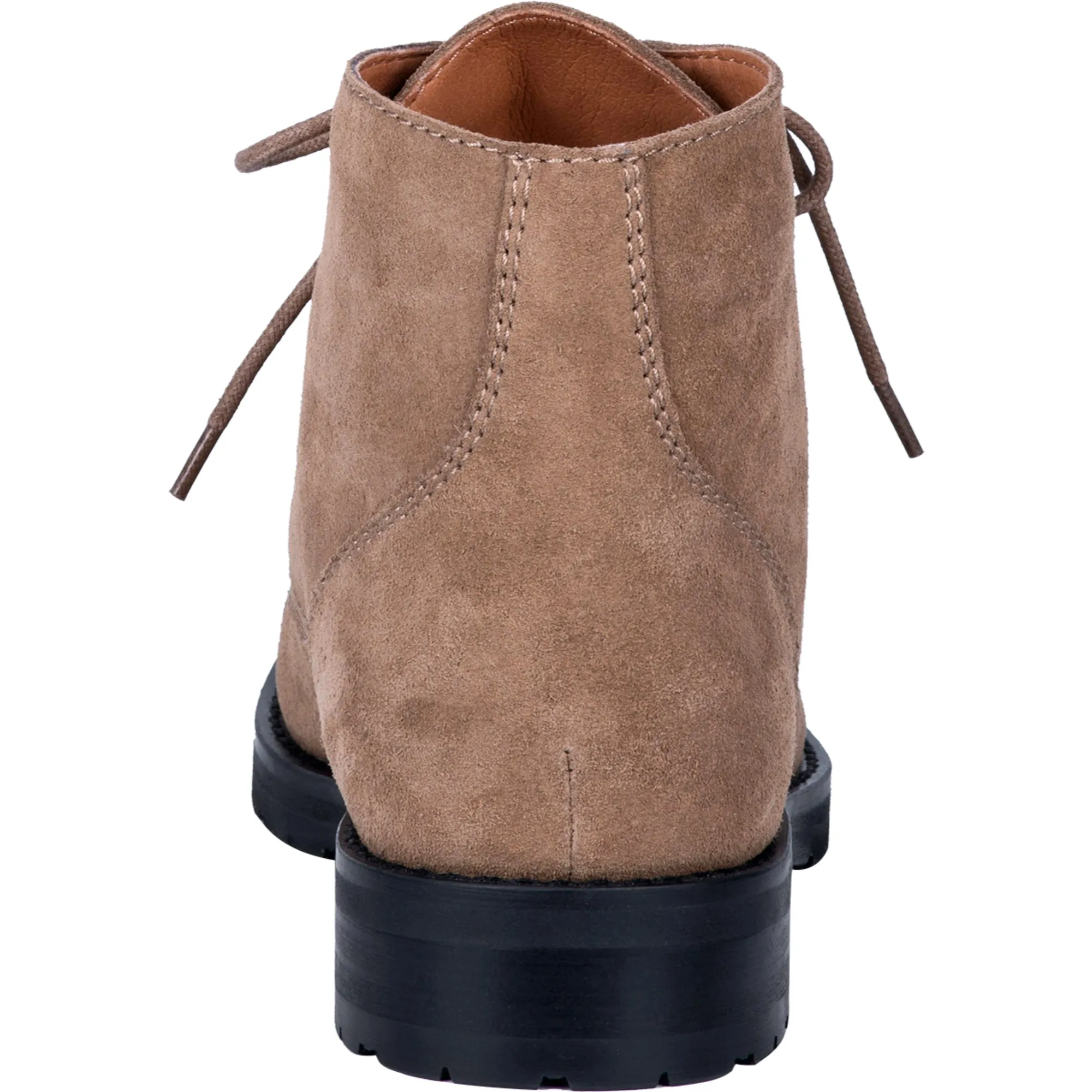 Dingo Mens Hutch Ankle Boots Leather Taupe