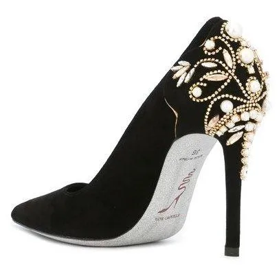 Embellished Heel Pumps