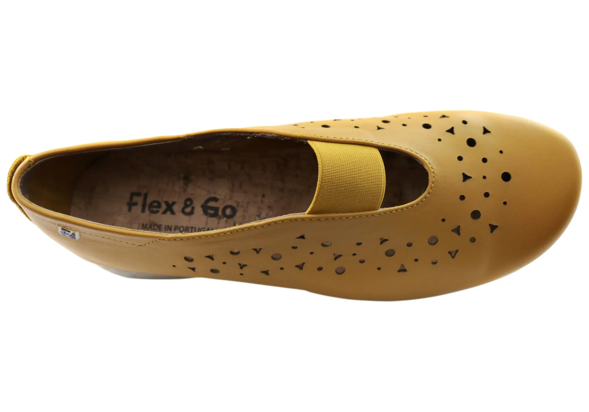 Flex & Go Anouk Womens Comfortable Leather Shoes Made In Portugal