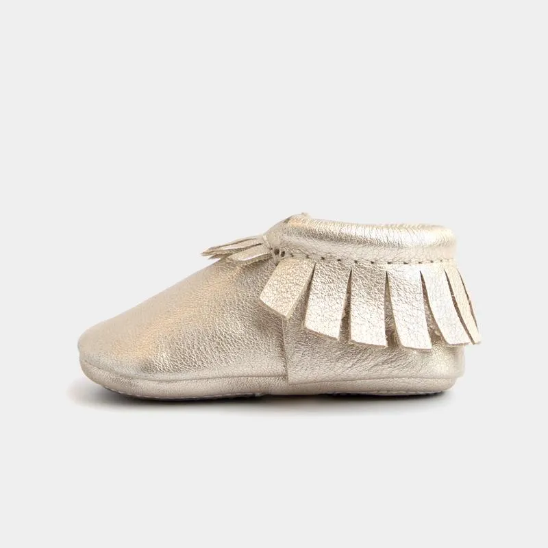 Freshly Picked Mini Sole Platinum Moccasins