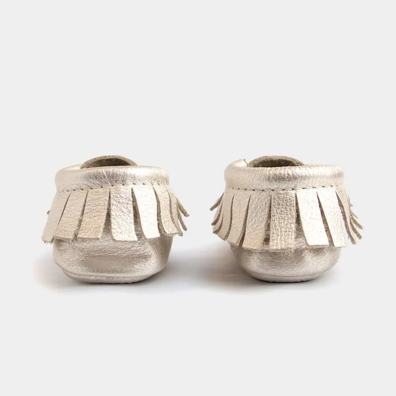 Freshly Picked Mini Sole Platinum Moccasins