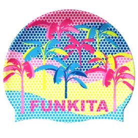 Funkita Silicone Swim Cap | Poka Palm