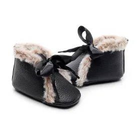 Fur Pre-Walkers - Black