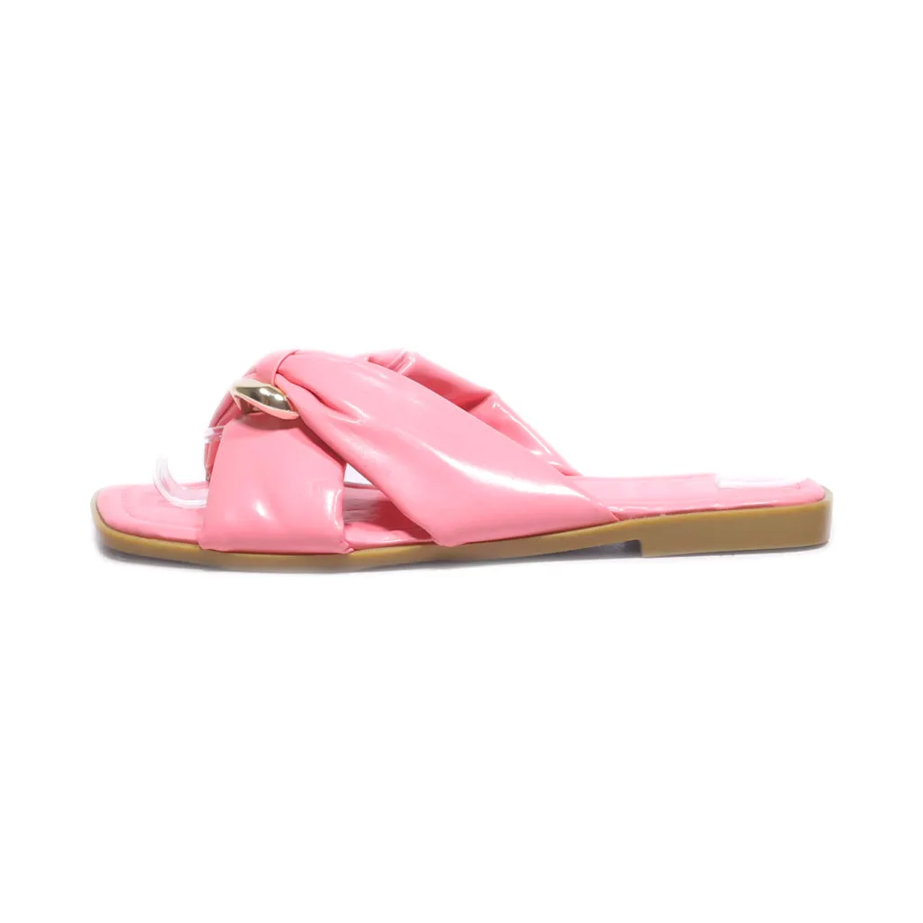 G. C. Shoes Flat Sandals Leather Pink Colour For Women