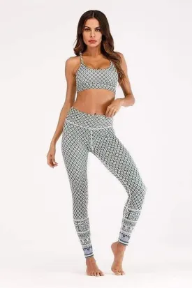 geometry pattern  yoga suit