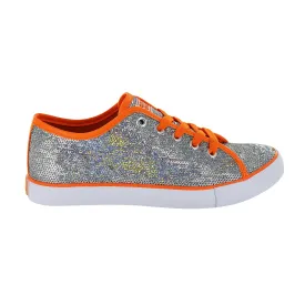 Gotta Flurt Women's Pizazz Silver/Orange Sequin Dance Sneaker