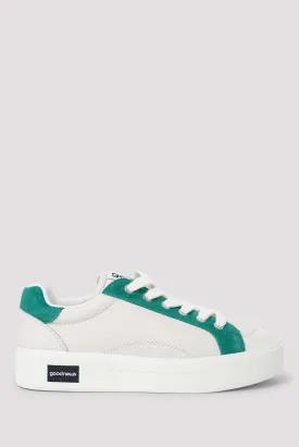 Green And White Opal Low Top Sneaker