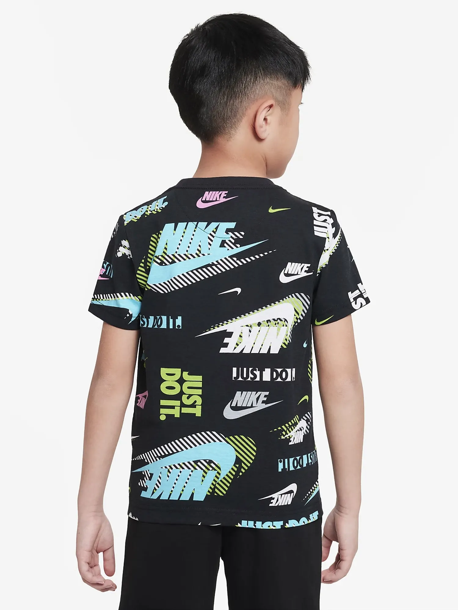 KIDS NIKE ACTIVE ALL OVER PRINT T-SHIRT - CLEARANCE