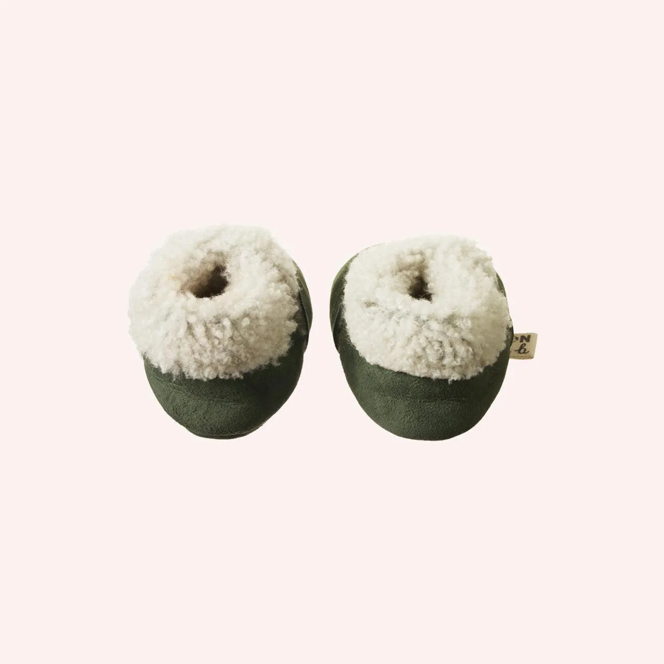 Lambskin Booties - Thyme 0-3 months (000) Thyme