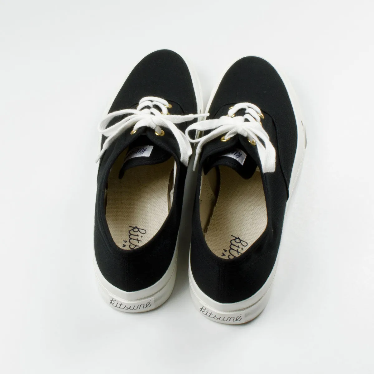 Maison Kitsuné - Canvas Sneakers - Black