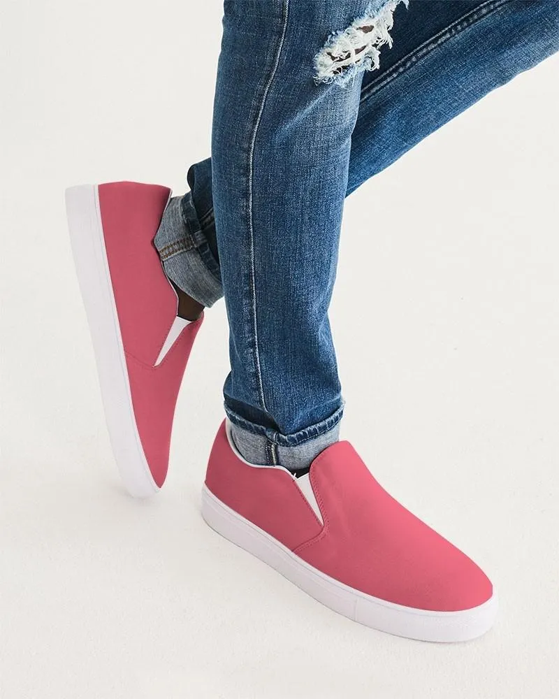 Midtone Pink Slip-On Canvas Sneakers | Men's | C0M80Y40K0