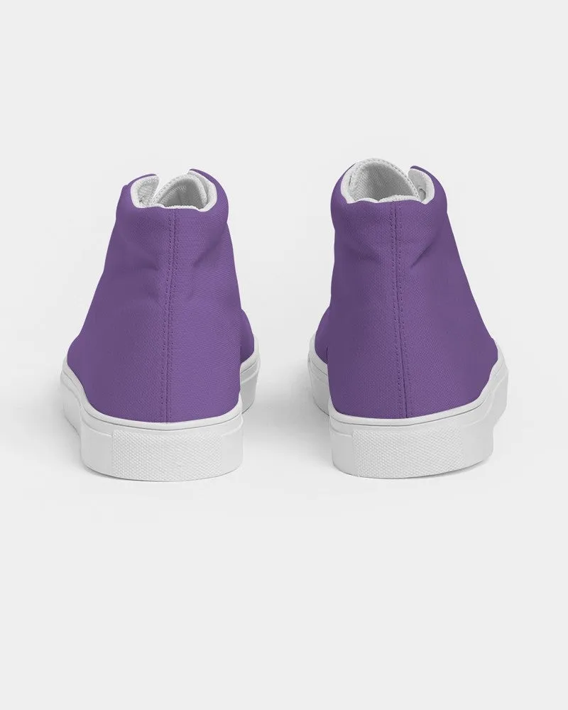 Midtone Violet High-Top Canvas Sneakers | Men's | C60M80Y0K0