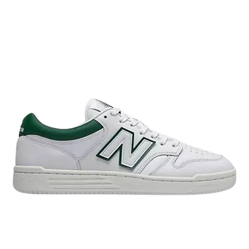 New Balance BB480 Unisex - White with Timberwolf