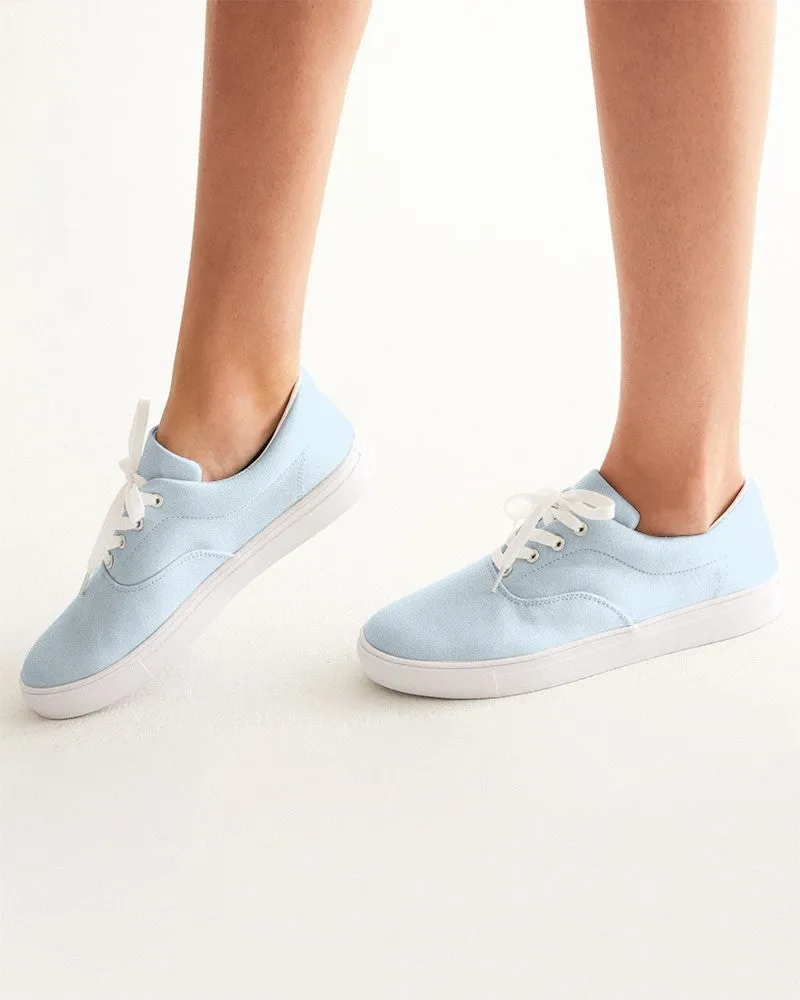 Pale Cyan Women's Canvas Sneakers | Women's | Bright Pale Cyan | C10M0Y0K0