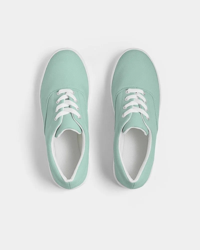 Pale Pastel Cool Green Women's Canvas Sneakers | Women's | Bright Pale Pastel Cool Green | C30M0Y22K0