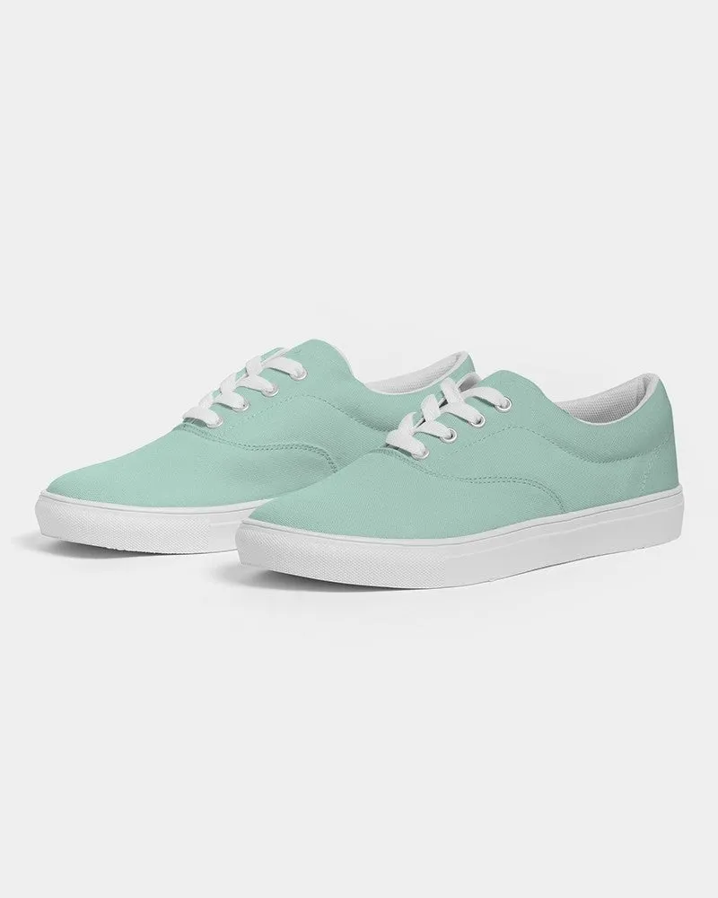 Pale Pastel Cool Green Women's Canvas Sneakers | Women's | Bright Pale Pastel Cool Green | C30M0Y22K0