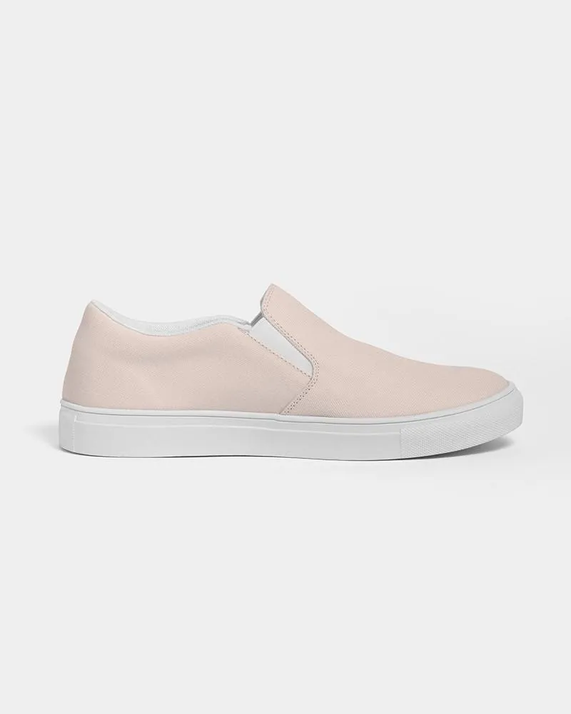 Pale Red Slip-On Canvas Sneakers | Men's | Bright Pale Red | C0M10Y10K0