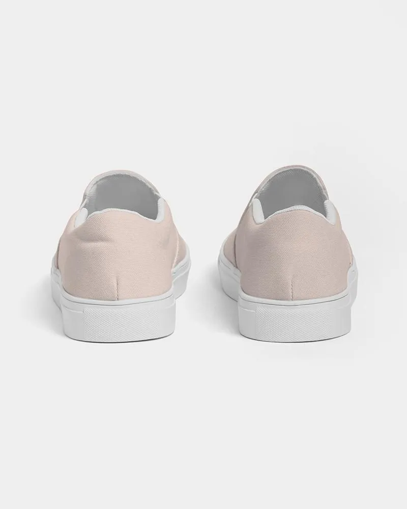 Pale Red Slip-On Canvas Sneakers | Men's | Bright Pale Red | C0M10Y10K0