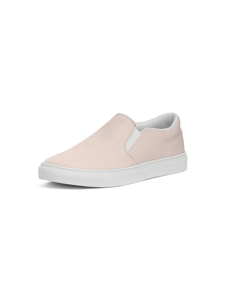 Pale Red Slip-On Canvas Sneakers | Men's | Bright Pale Red | C0M10Y10K0