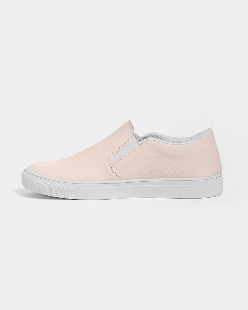 Pale Red Slip-On Canvas Sneakers | Men's | Bright Pale Red | C0M10Y10K0