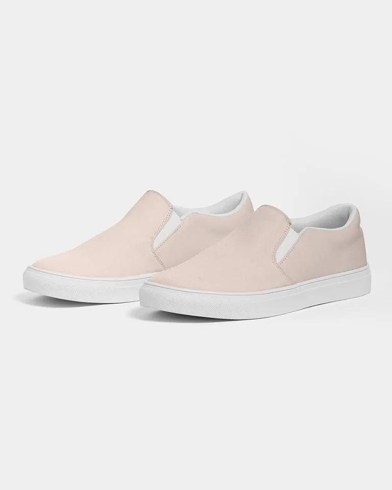 Pale Red Slip-On Canvas Sneakers | Men's | Bright Pale Red | C0M10Y10K0